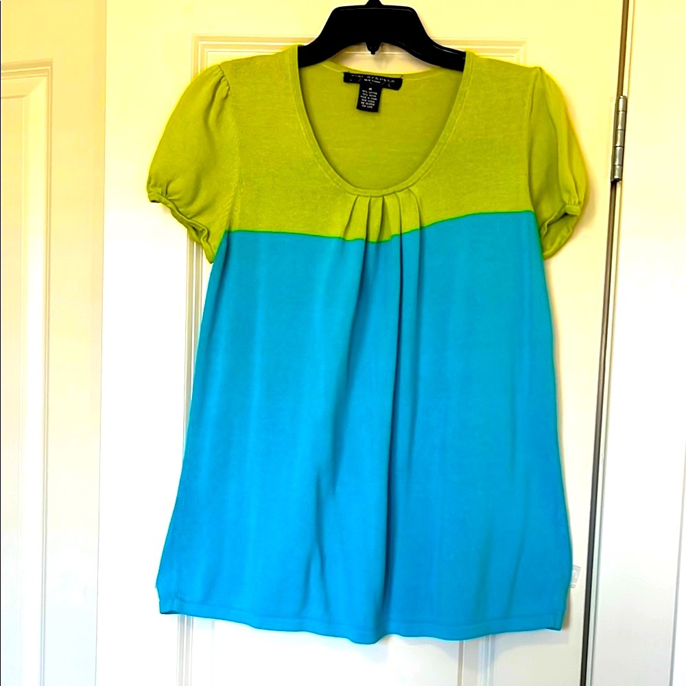 PINE NEEDLES New York Colorblock Women's Top - Green and Blue